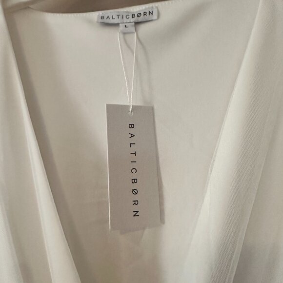 Layla Tulle Maxi Dress-White - Picture 3 of 7